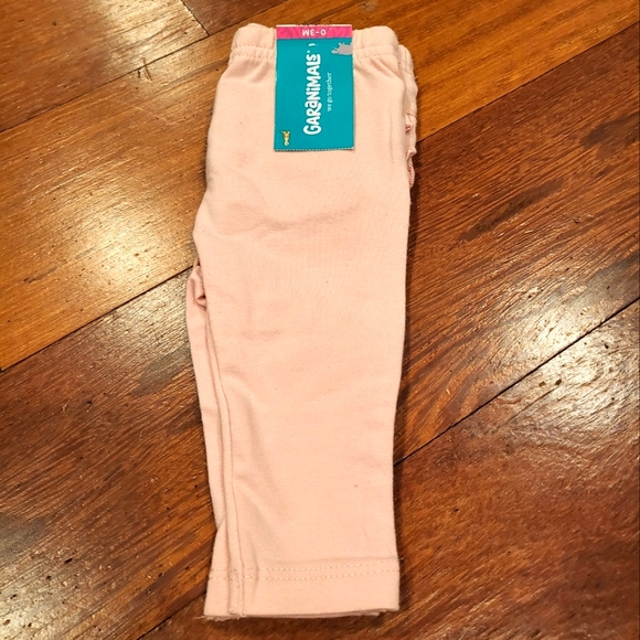 3/$12 NWT Baby Girls Polar Pink Ruffle Bottom Leggings Size 0-3mos - Picture 3 of 6